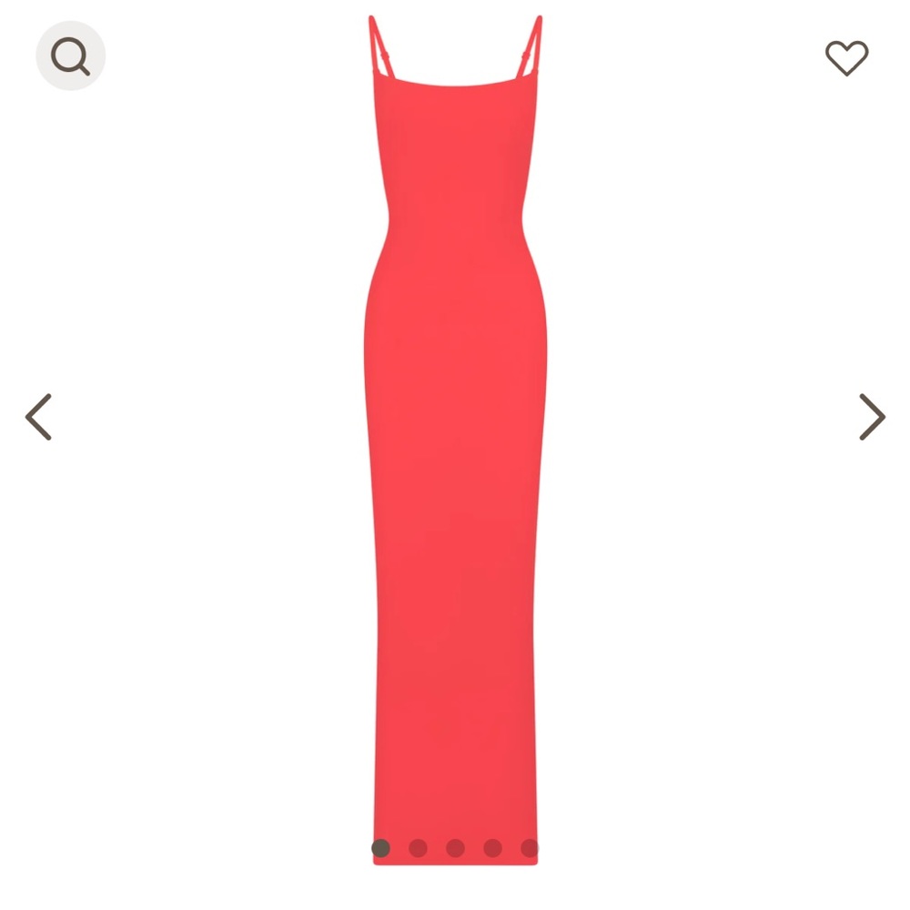Skims dress in poppy. Fits true to size and is like butter!
